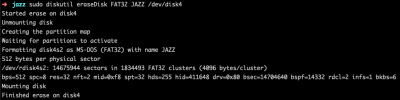 форматиране на USB диск на FAT32