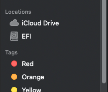 Монтиране на EFI дял под MacOS